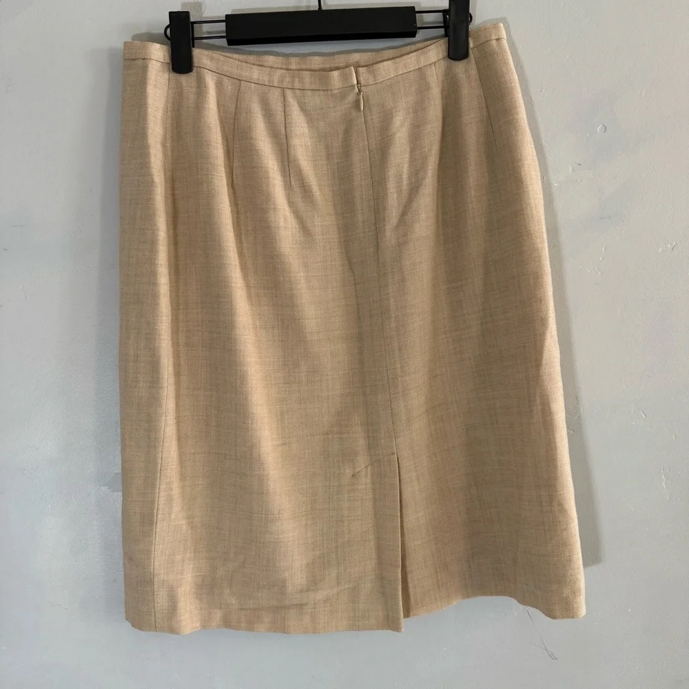 Vintage Dana Buchman Petite Wool A Line Skirt